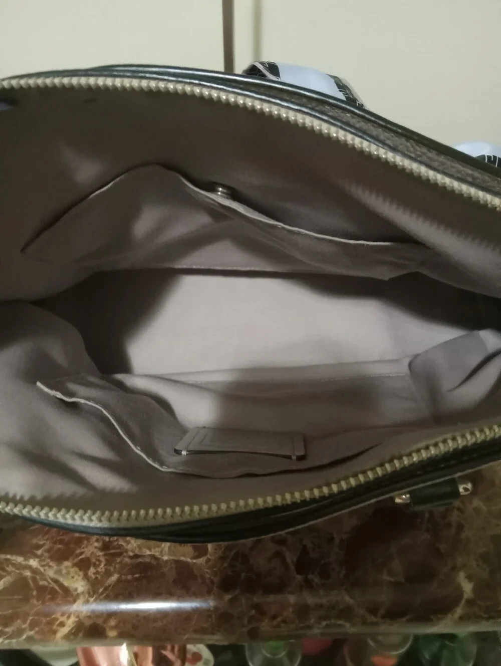 Coach Color Block Pebble Leather Handbag EUC
